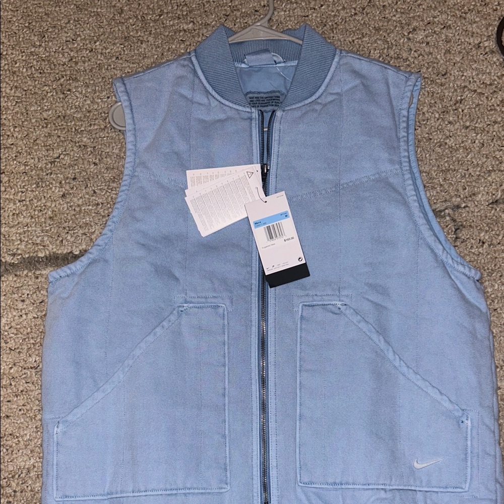 ✅Msrp $165 Nike Vest Blue Heavy Knit Great Deal